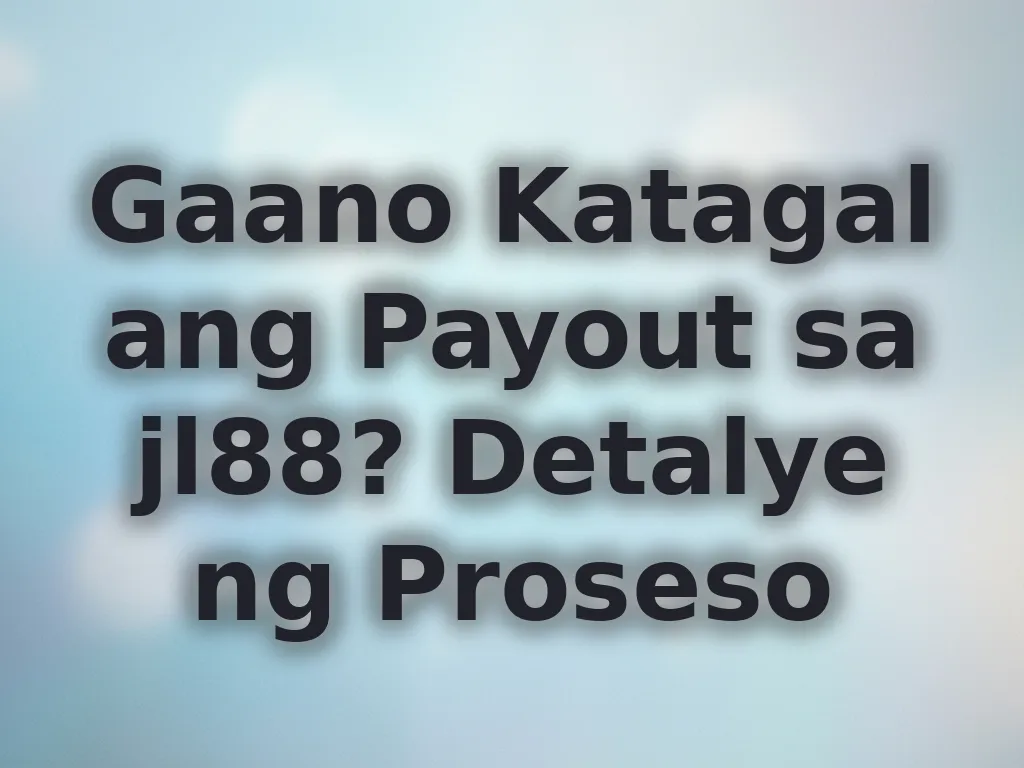 Detalye ng payout
