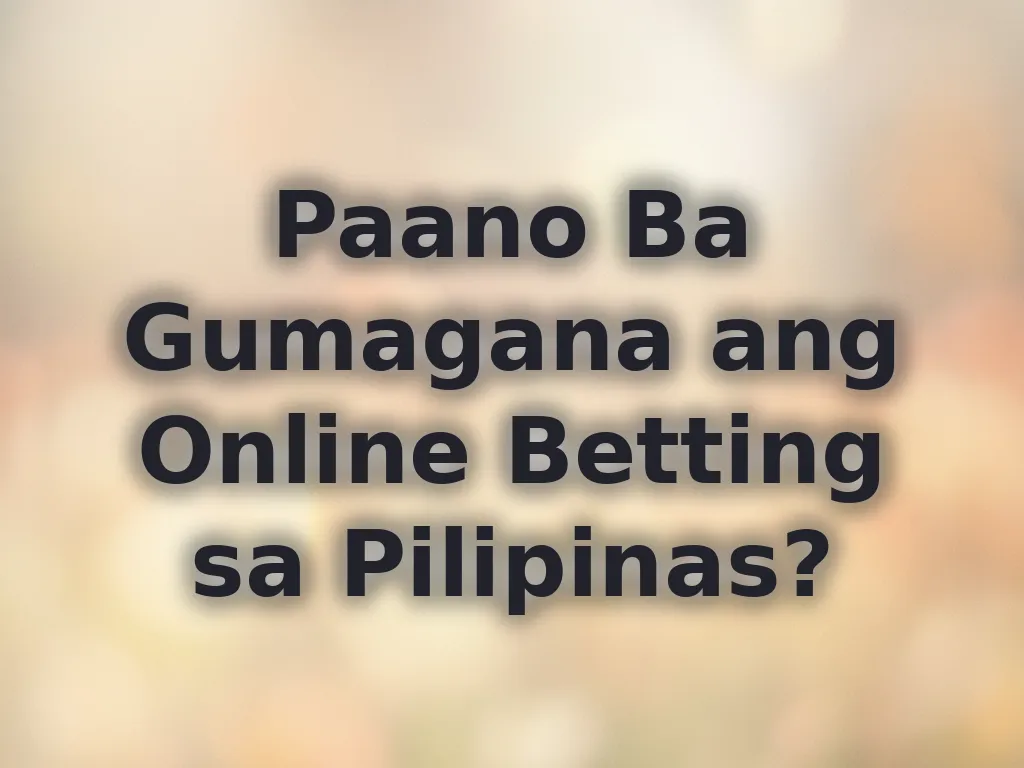 Online betting PH